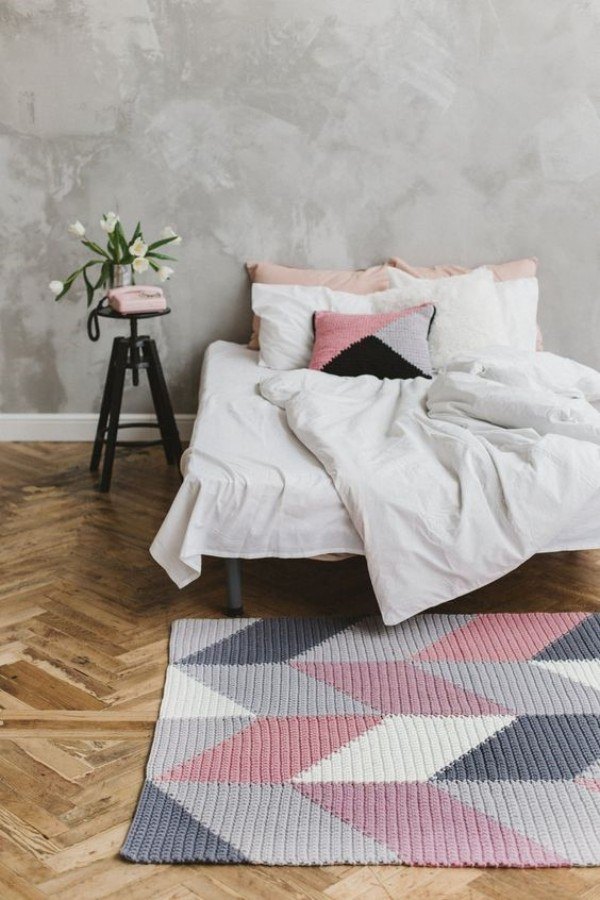 Faça e decore com lindos tapetes de crochê geométrico