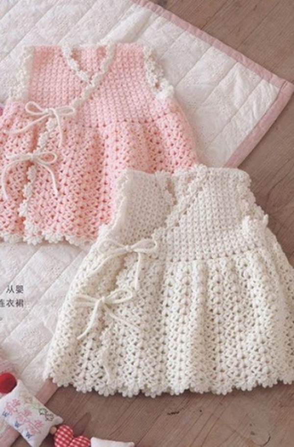 Croche pro Bebe  Roupas de crochê para bonecas, Crochê, Vestidos de crochê  infantil