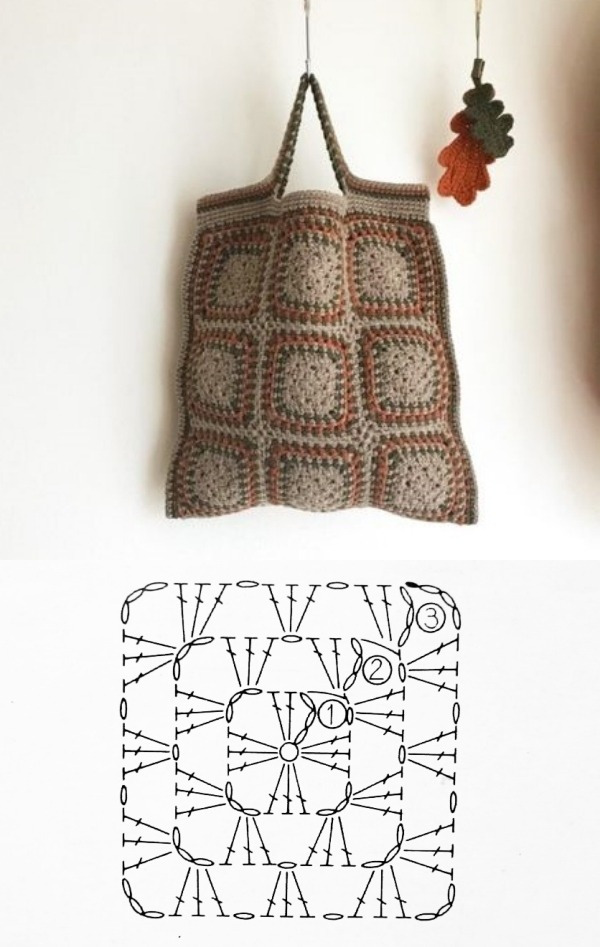 11 Modelos de bolsa de crochê com gráfico do ponto