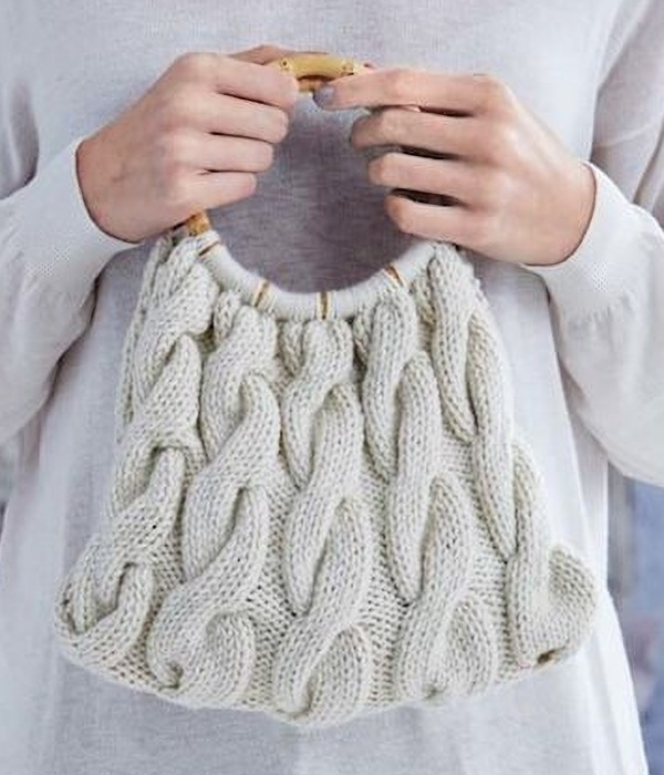 15 Modelos de bolsas com trança de tricô