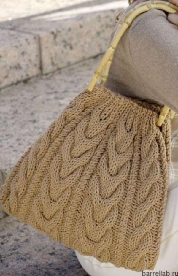 15 Modelos de bolsas com trança de tricô