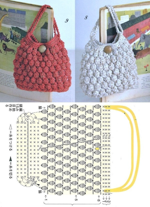 10 Modelos de Bolsa de Crochê com Receitas