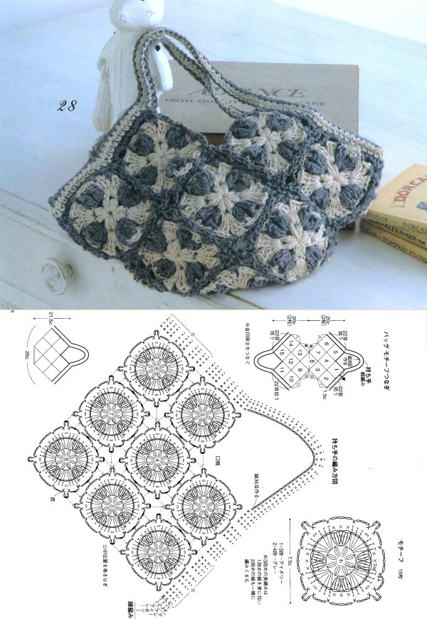 10 Modelos de Bolsa de Crochê com Receitas