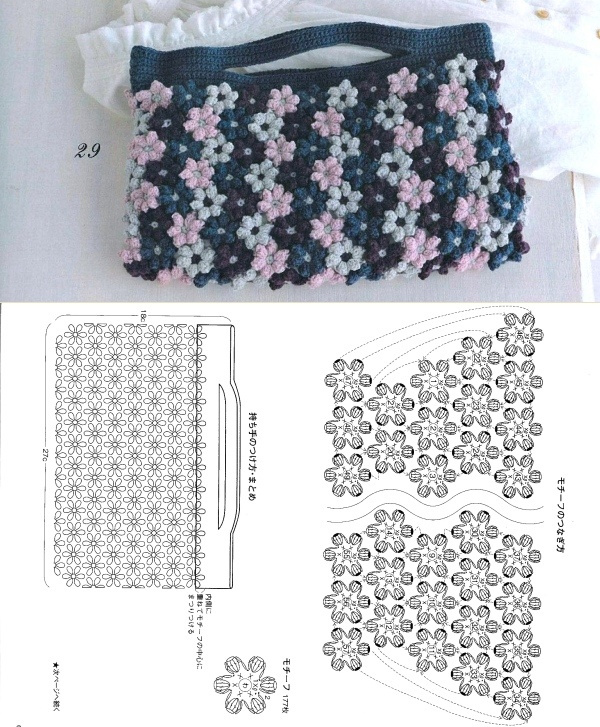 10 Modelos de Bolsa de Crochê com Receitas