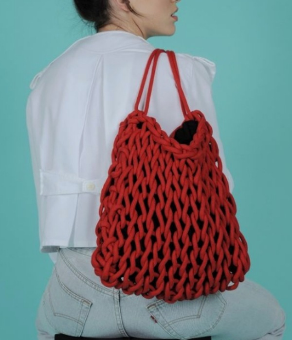 Modelos de bolsa de tricô com fio náutico