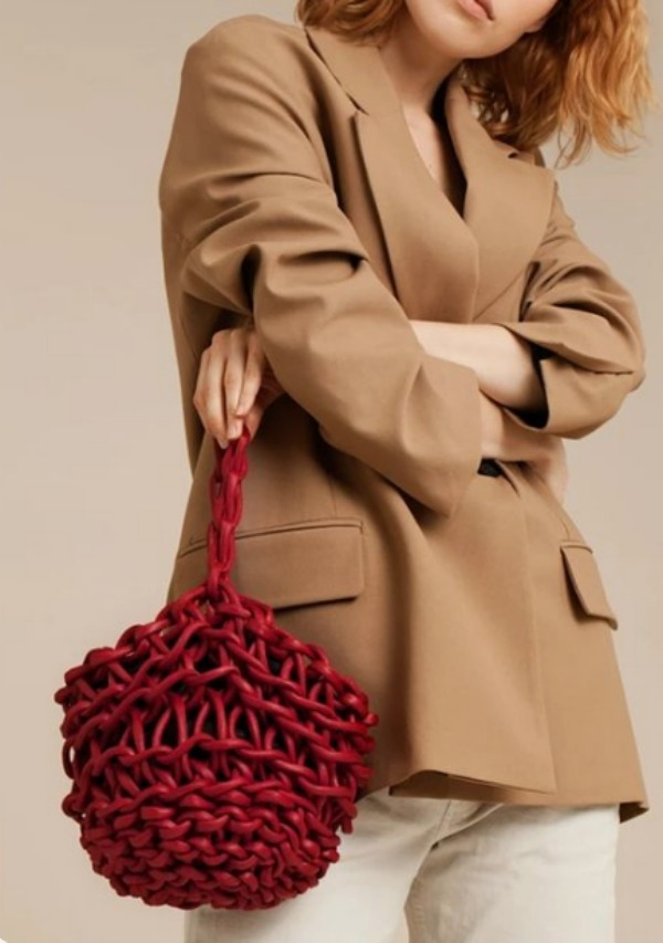 Modelos de bolsa de tricô com fio náutico