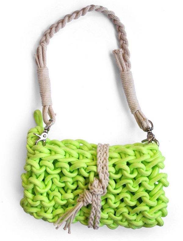 Modelos de bolsa de tricô com fio náutico