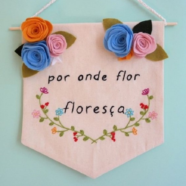 17 inspirações de mensagem bordada para fazer e decorar