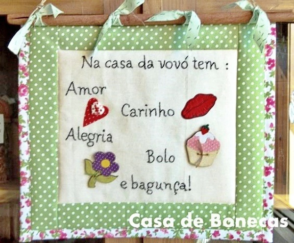 17 inspirações de mensagem bordada para fazer e decorar
