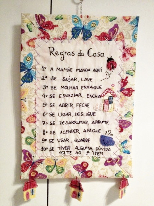 17 inspirações de mensagem bordada para fazer e decorar