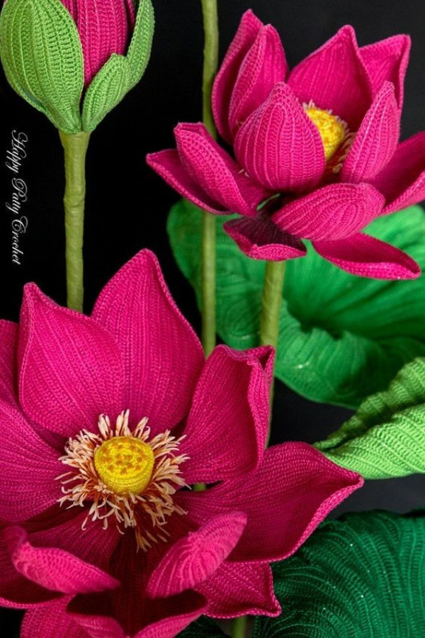 Crochê criativo: 14 belas inspirações de flores de crochê
