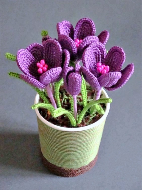 Crochê criativo - Flores de crochê que encantam
