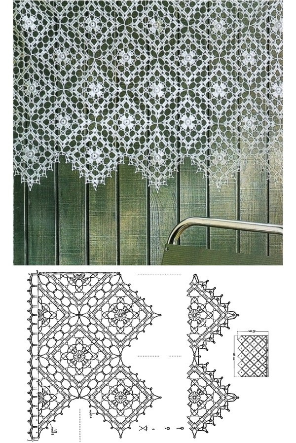 12 Modelos de Cortinas de Crochê com Receita
