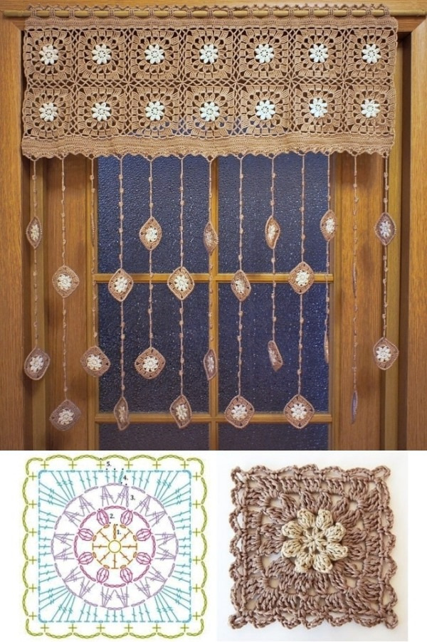 12 Modelos de Cortinas de Crochê com Receita