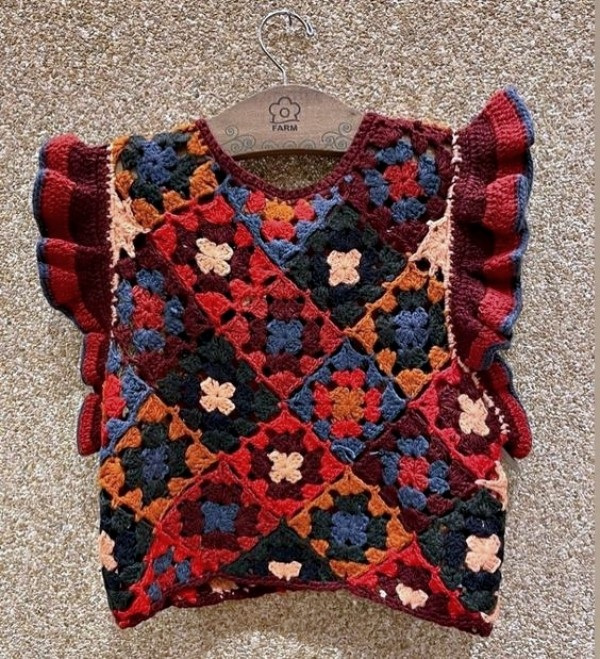 Blusinhas crop top de crochê para copiar