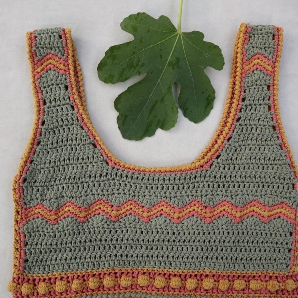 Blusinhas crop top de crochê para copiar