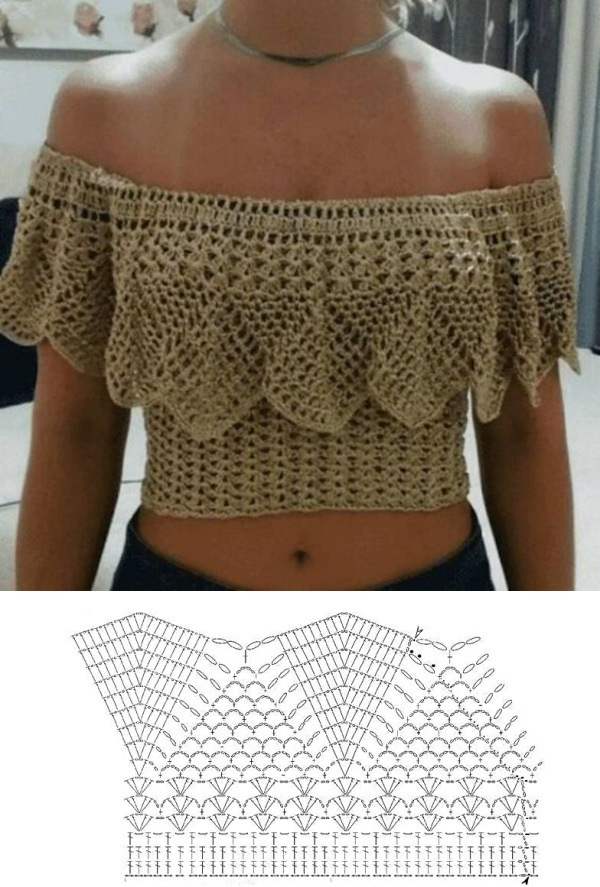 As blusinhas de crochê cropped top estão na moda!