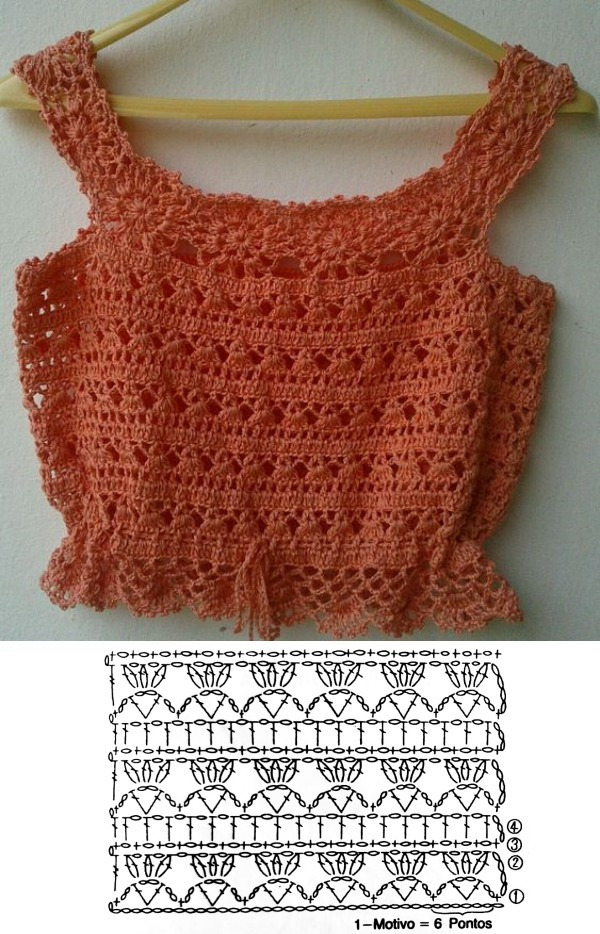 As blusinhas de crochê cropped top estão na moda!