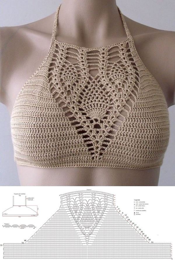 As blusinhas de crochê cropped top estão na moda!