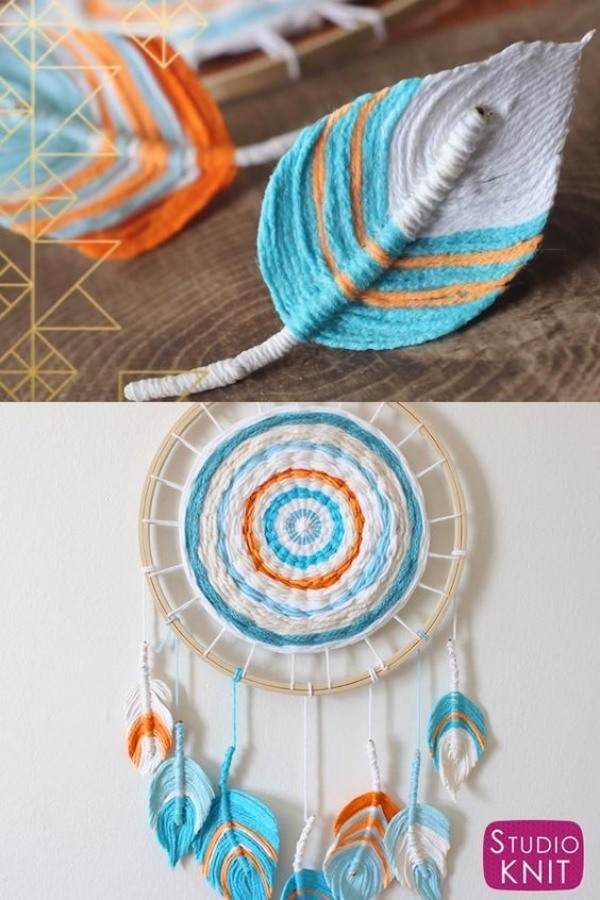 17 Ideias com as decorativas folhas de macramê