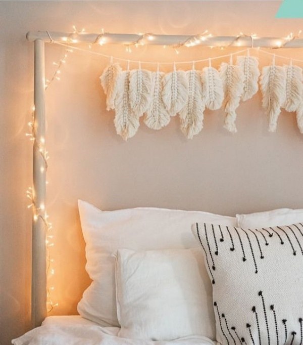 17 Ideias com as decorativas folhas de macramê