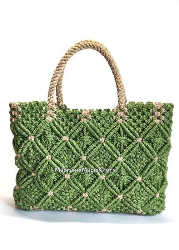 Artesanato Rico: Os belos modelos de bolsa grande de macramê