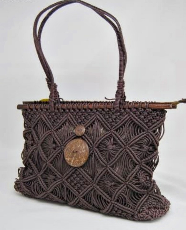 Artesanato Rico: Os belos modelos de bolsa grande de macramê