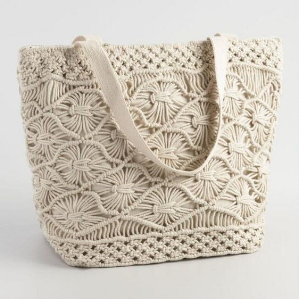 Artesanato Rico: Os belos modelos de bolsa grande de macramê