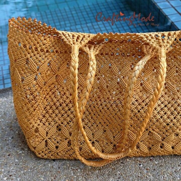 Artesanato Rico: Os belos modelos de bolsa grande de macramê