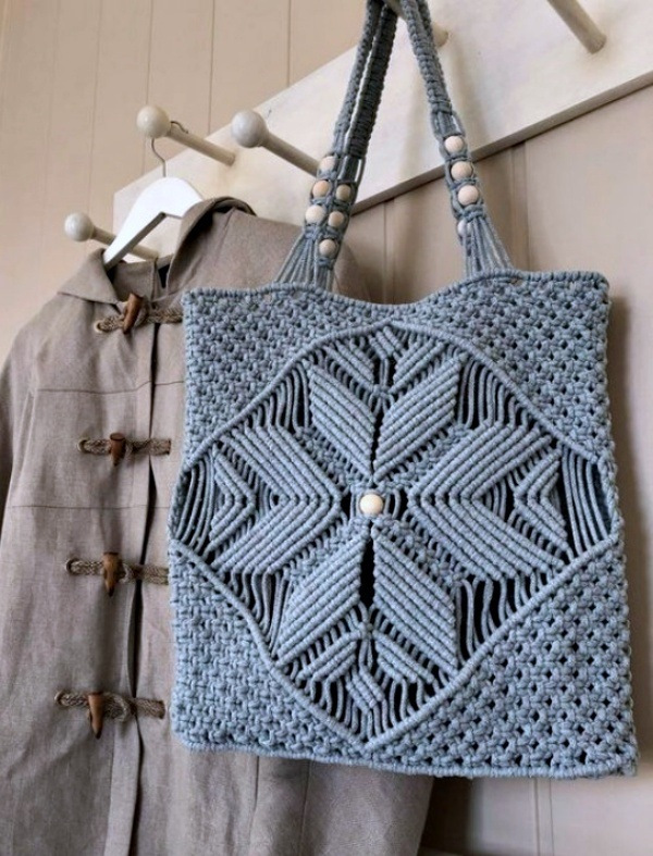 Artesanato Rico: Os belos modelos de bolsa grande de macramê