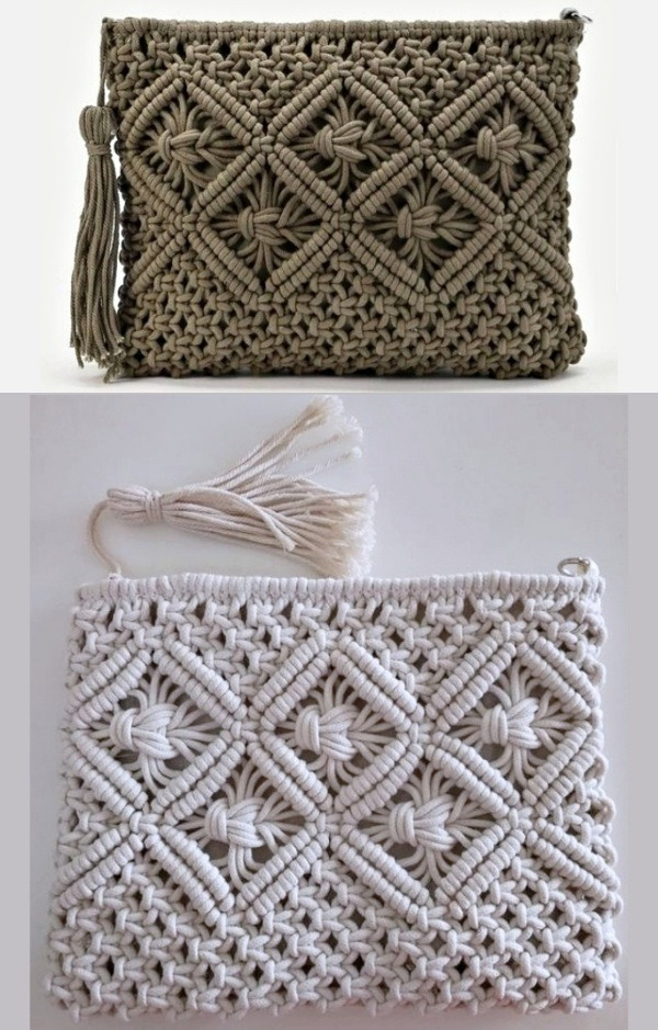 20 Modelos de bolsa pequena em macramê