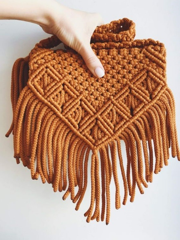 20 Modelos de bolsa pequena em macramê