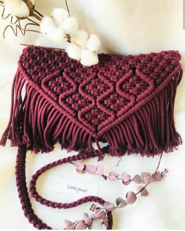 20 Modelos de bolsa pequena em macramê