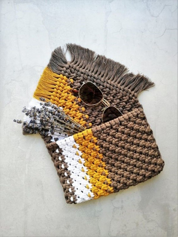 20 Modelos de bolsa pequena em macramê