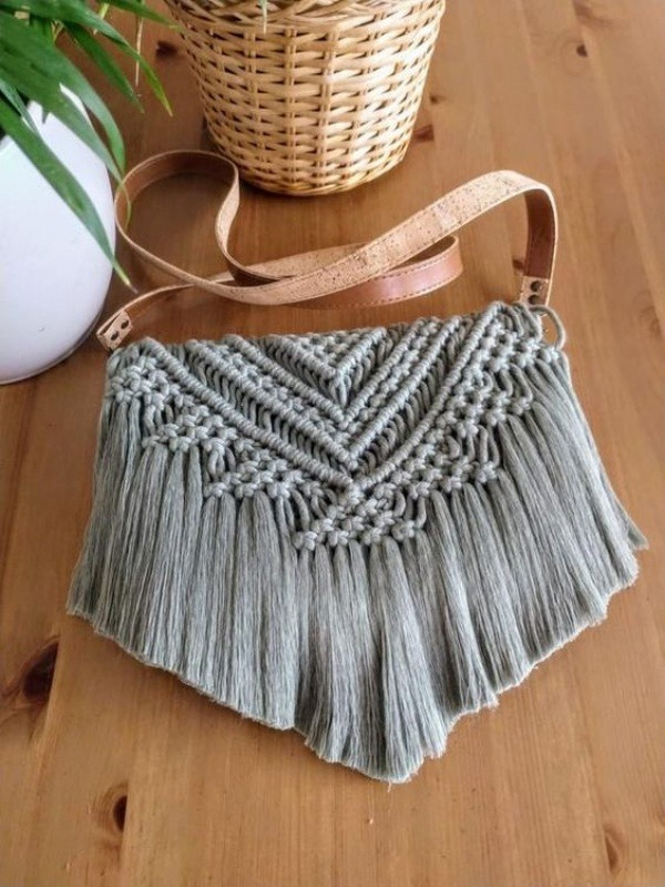 20 Modelos de bolsa pequena em macramê