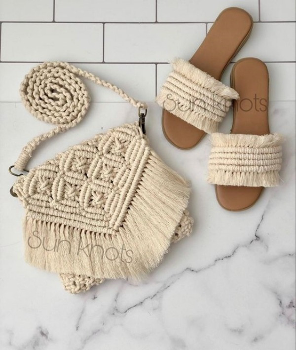 +16 Lindos modelos de bolsa de macramê