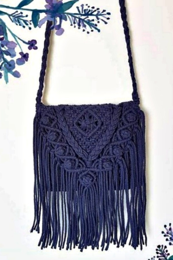 +16 Lindos modelos de bolsa de macramê