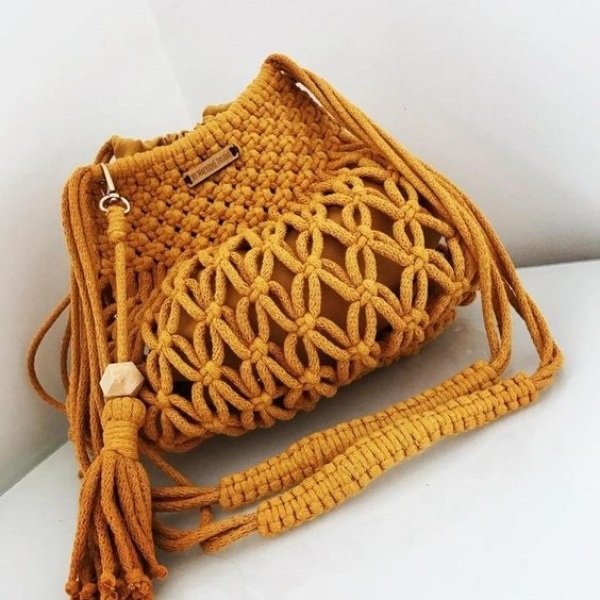 17 ideias de bolsas de macramê pequenas para copiar e vender!