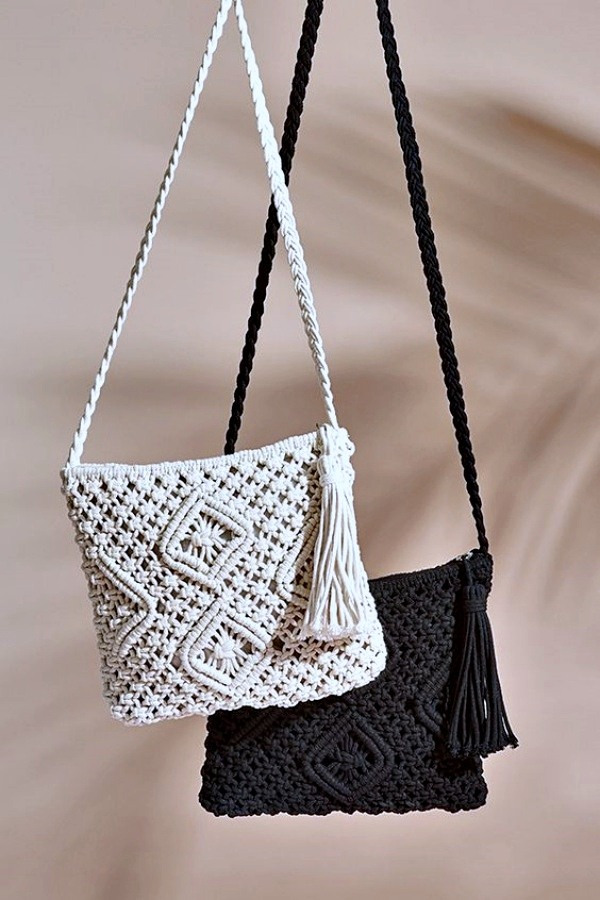 17 ideias de bolsas de macramê pequenas para copiar e vender!
