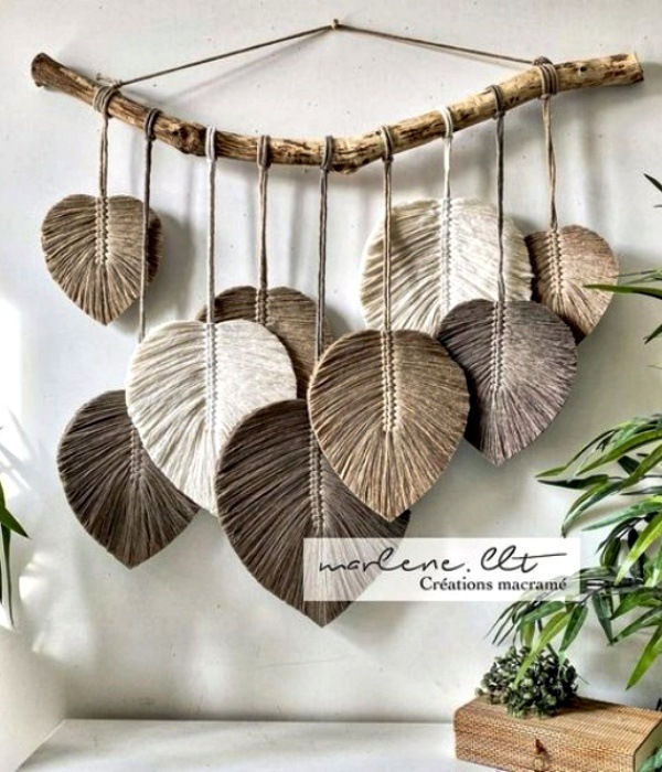 Inspire-se nestas folhas de macramê para fazer e decorar