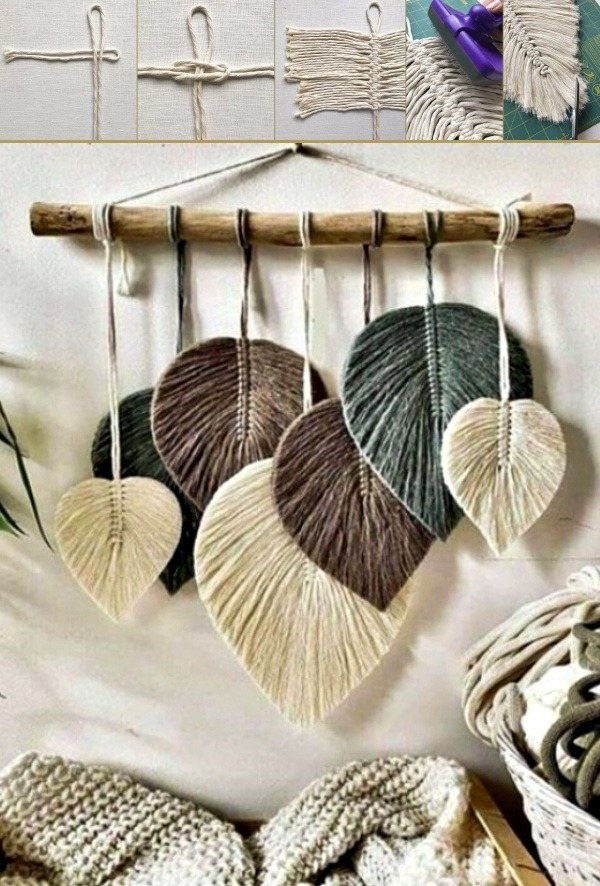 Inspire-se nestas folhas de macramê para fazer e decorar