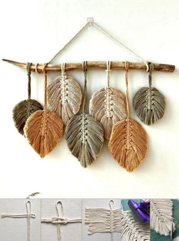 Inspire-se nestas folhas de macramê para fazer e decorar