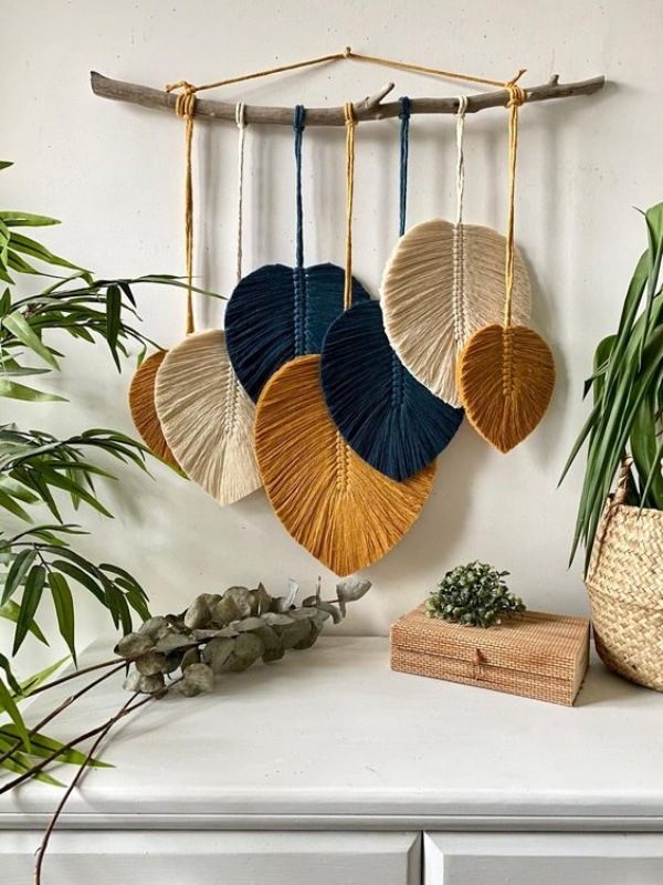 Inspire-se nestas folhas de macramê para fazer e decorar