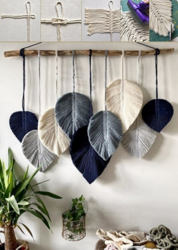 Inspire-se nestas folhas de macramê para fazer e decorar