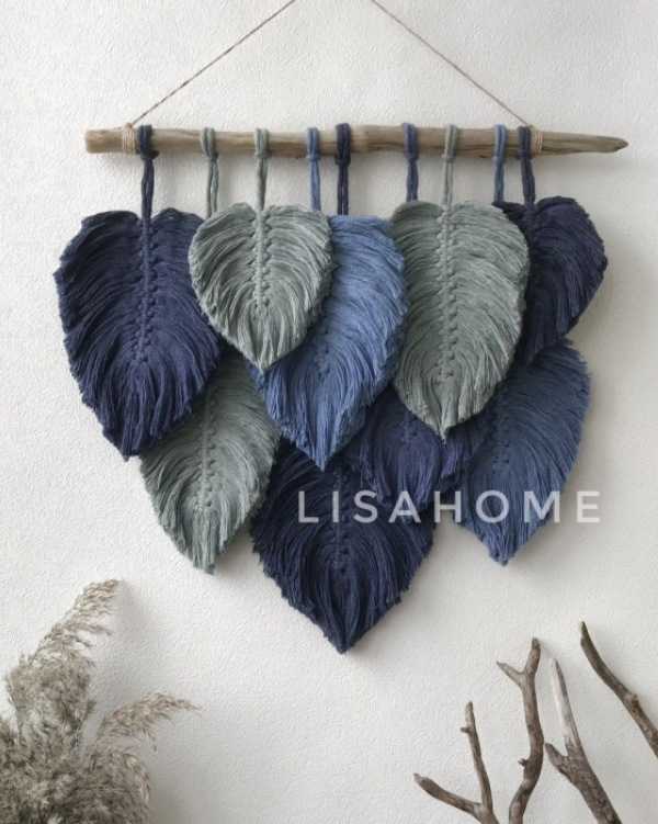 Inspire-se nestas folhas de macramê para fazer e decorar