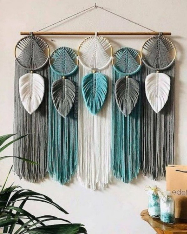 Inspire-se nestas folhas de macramê para fazer e decorar