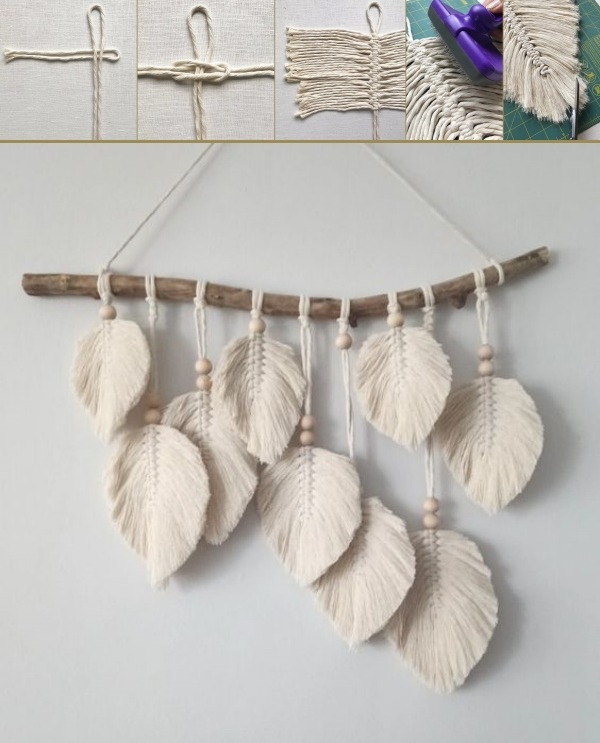 Inspire-se nestas folhas de macramê para fazer e decorar