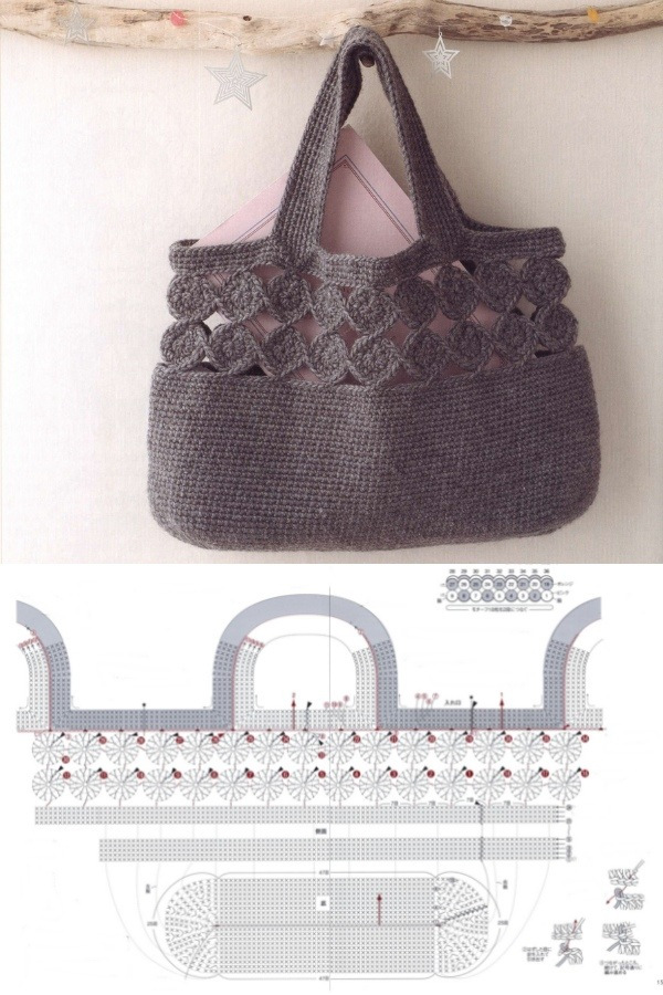 12 Lindos modelos de bolsa de crochê com receita para copiar