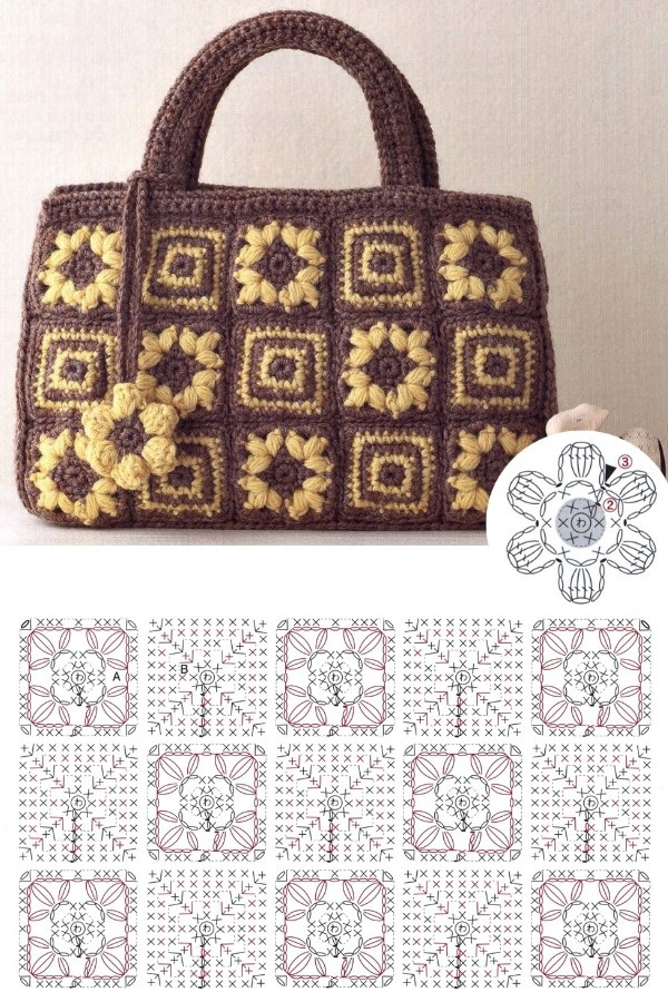 12 Lindos modelos de bolsa de crochê com receita para copiar