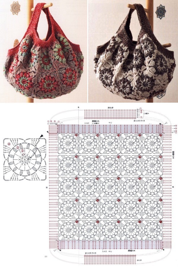 12 Lindos modelos de bolsa de crochê com receita para copiar